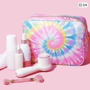 Stoney Clover Lane Large Cosmetic Pouch - Rainbow Tie Dye